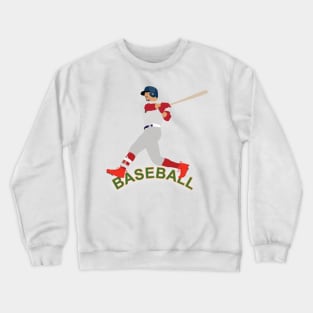 Baseball player in action Crewneck Sweatshirt